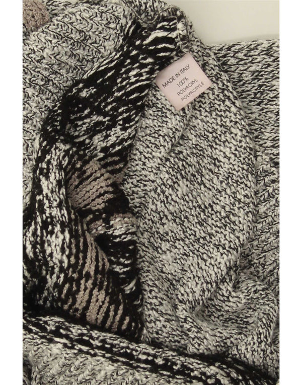 Maglione maglione girocollo da donna vintage UK 14 Large Grey Fair Isle