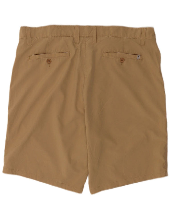Hurley Mens Chino Shorts W36 Large Brown Polyester