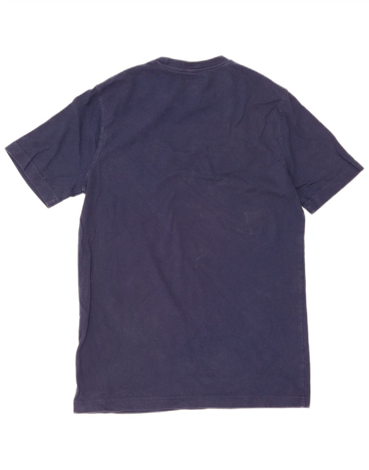T-shirt grafica da uomo Champion Top piccola in cotone blu navy