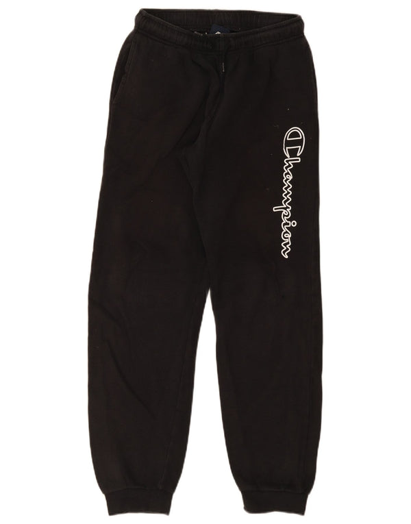 Pantaloni da tuta con grafica Champion da ragazzo, pantaloni da jogging, 13-14 anni, XL, neri