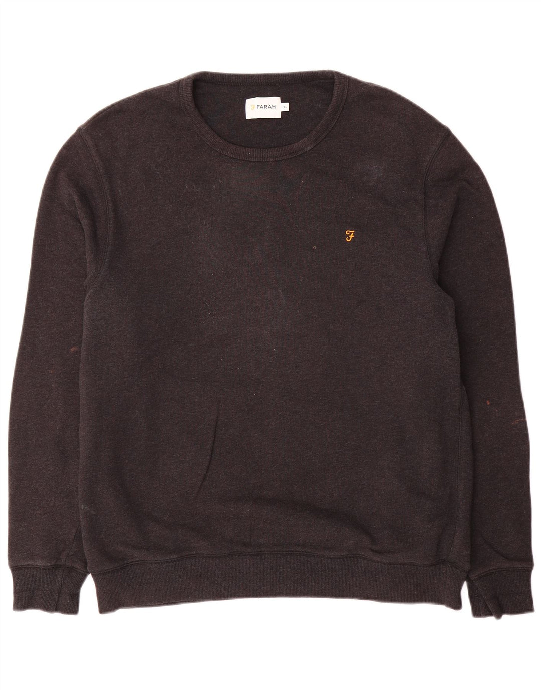 Felpa da uomo Farah maglione XL in cotone grigio
