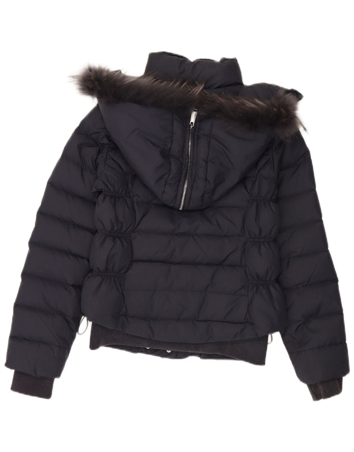 Giacca imbottita con cappuccio da donna Zu Elements UK 12 media blu navy in poliammide
