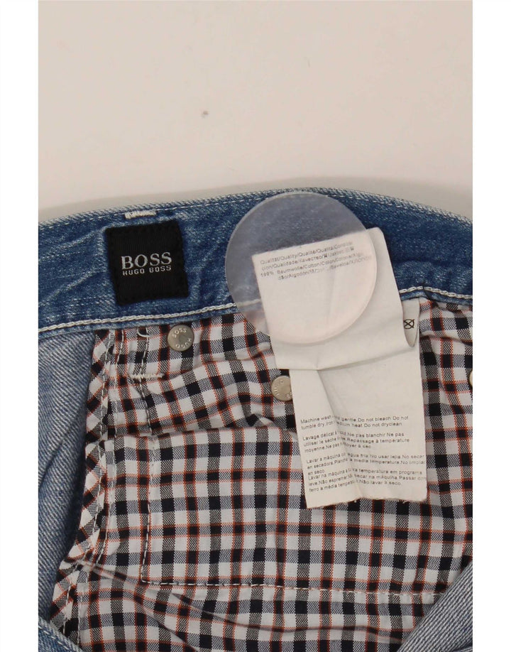Jeans dritti da uomo Hugo Boss W38 L34 cotone blu
