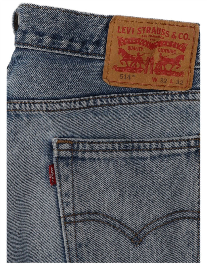 LEVI'S Jeans dritti da uomo 514 W32 L32 cotone blu