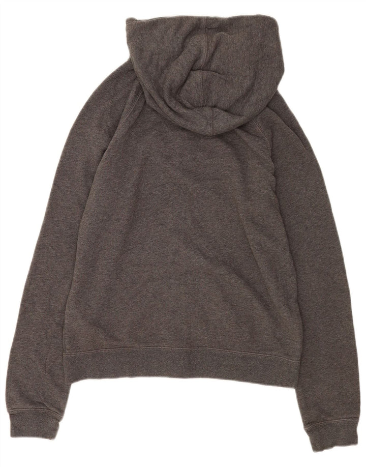 Felpa con cappuccio e zip da donna Nike UK 14 Cotone grigio medio