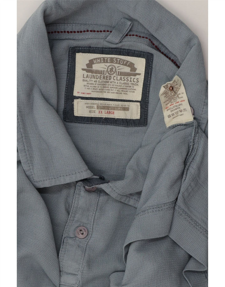 Polo da uomo WHITE STUFF 2XL in cotone blu