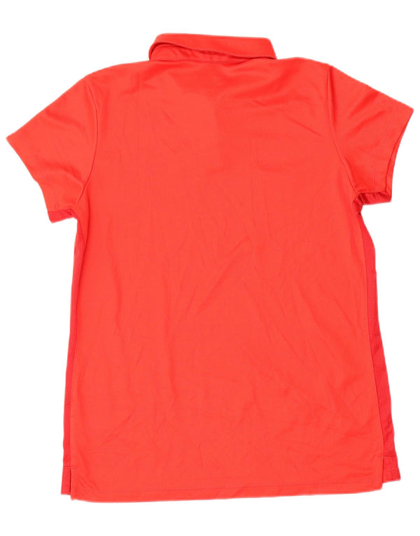 Polo Nike Dri Fit da donna UK 14 grande rossa