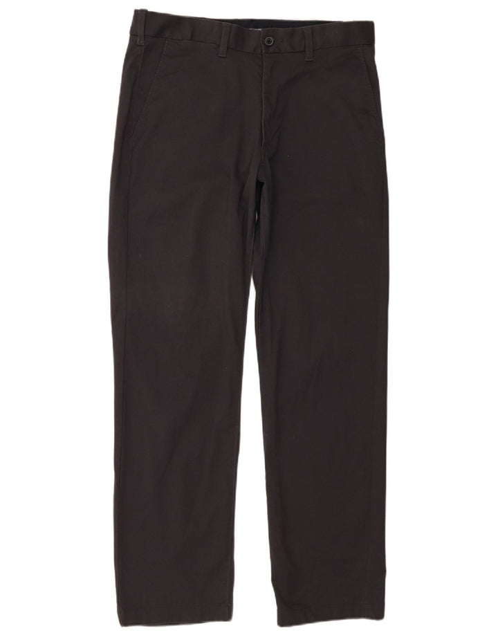 Pantaloni chino dritti vestibilità regolare da uomo Marks & Spencer W32 L31 Grigi