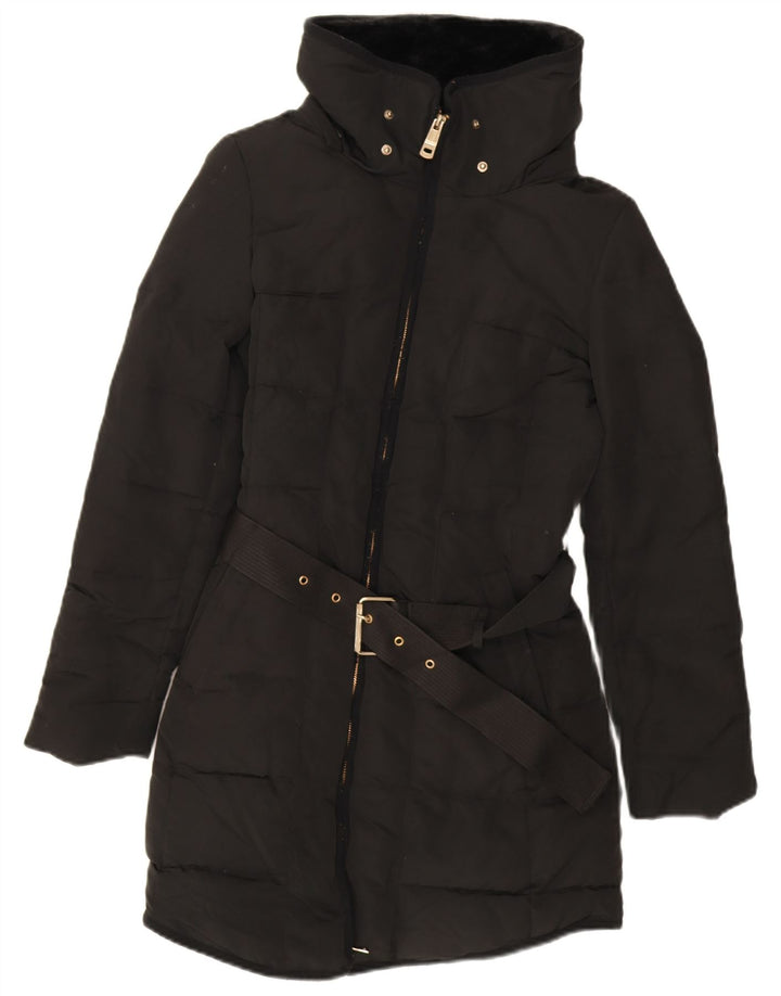 Cappotto imbottito da donna Zara UK 12 medio nero