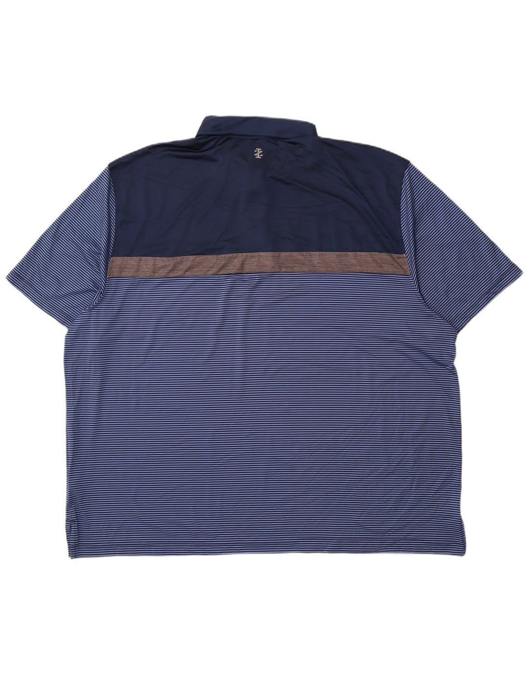 Polo da golf da uomo Izod 4XL poliestere a righe blu navy