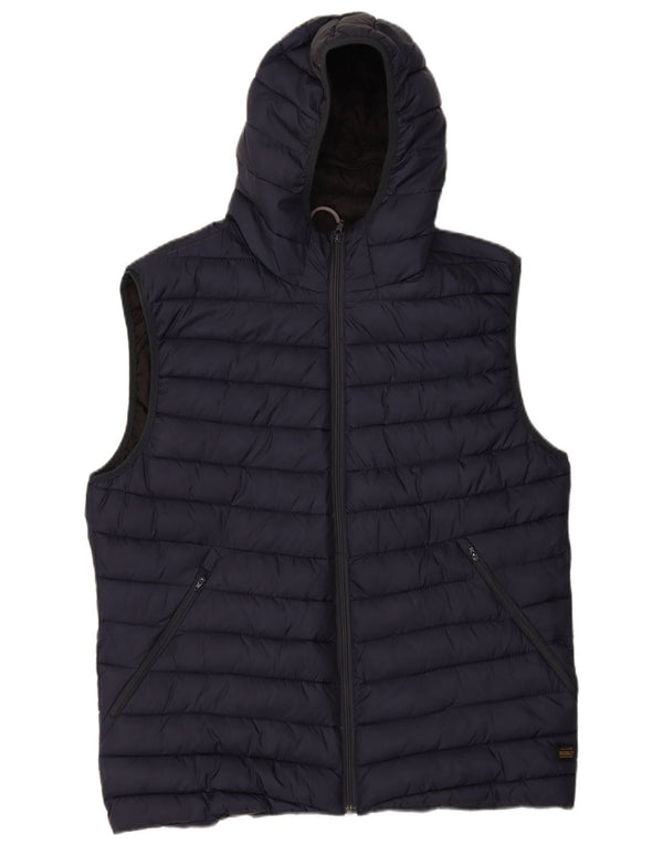 Gilet imbottito con cappuccio da donna SCOTCH & SODA UK 20 2XL Blu navy