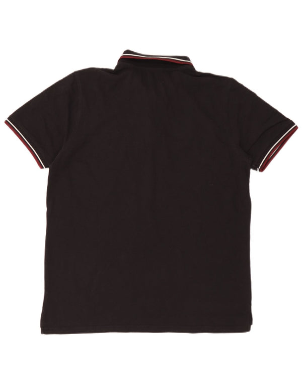 Polo Uomo Enrico Coveri XL Cotone Rigato Nero
