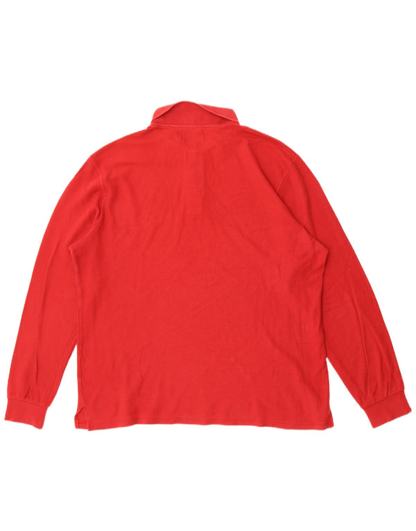 Polo a maniche lunghe da uomo Marlboro Classics XL rossa