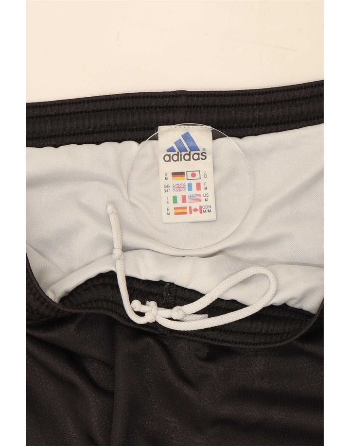 Pantaloncini sportivi Adidas da uomo a righe medie nere