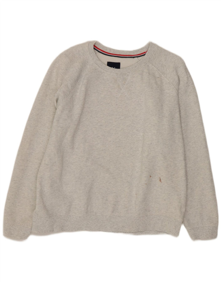 Crew Clothing Felpa oversize da donna Maglione UK 18 XL Grigio chiazzato