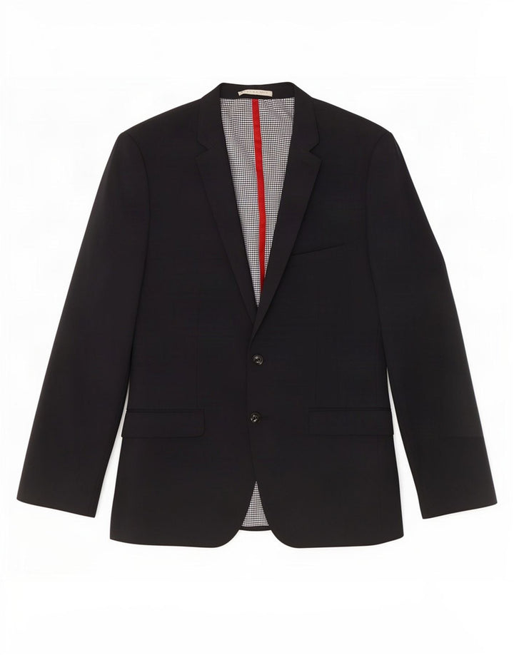 Giacca blazer a 2 bottoni da uomo Zara UK 38 Poliestere grigio medio