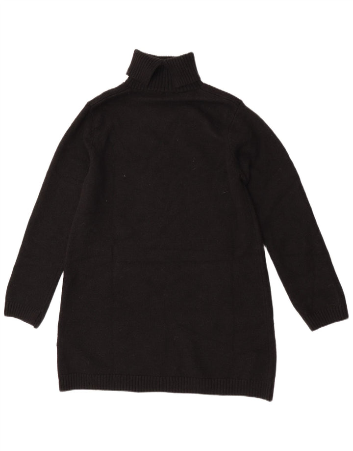 Maglione maglione a collo alto da donna Zara UK 14 poliestere nero medio