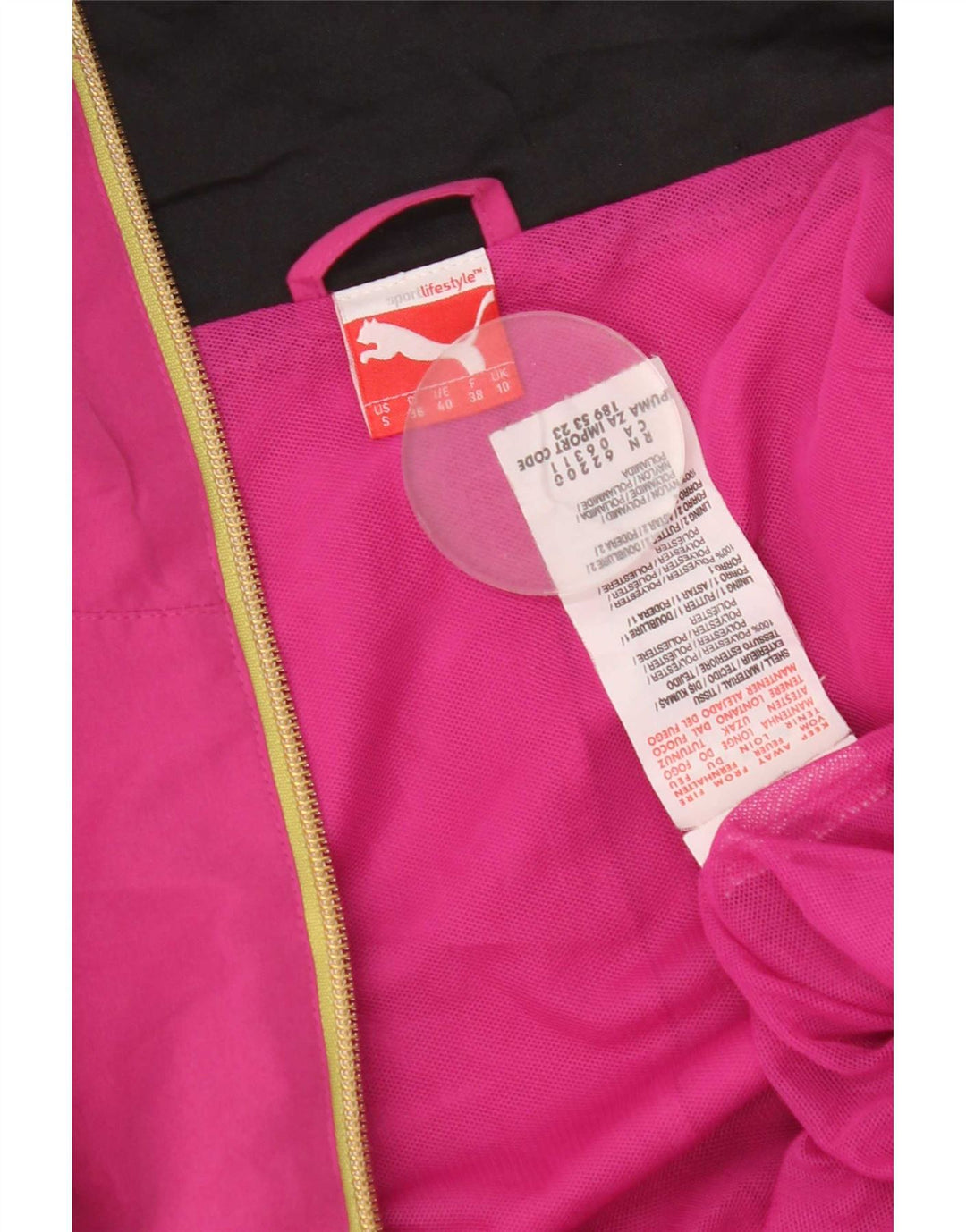 Giacca da tuta da donna Puma UK 10 Small Rosa Poliestere