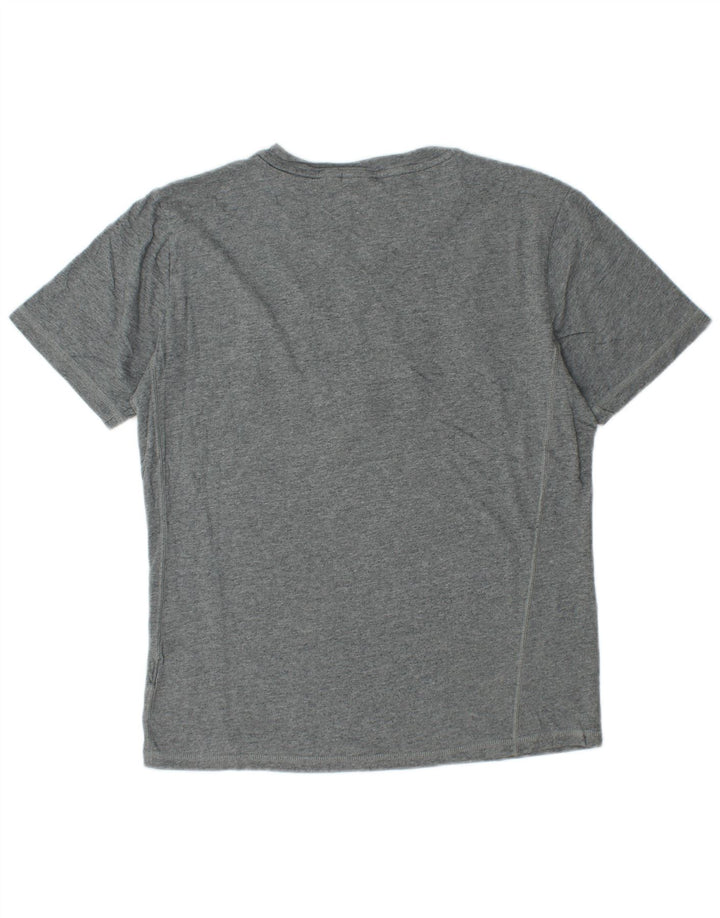 T-shirt grafica da uomo Puma Top in cotone grigio medio