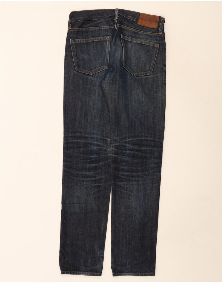 J. CREW Jeans dritti da uomo 770 W29 L32 Blu navy
