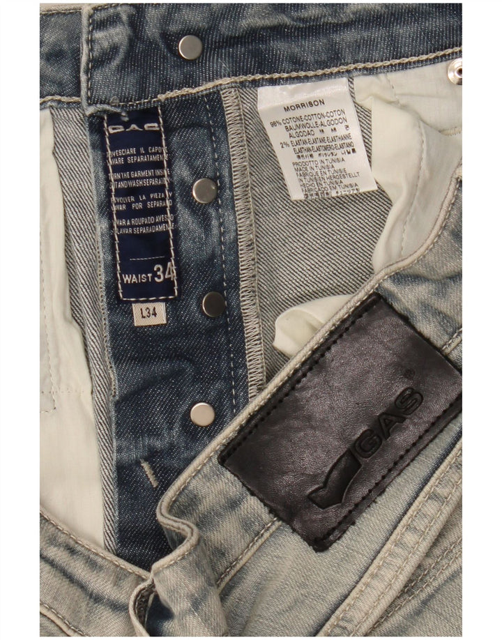 Jeans Morrison Slim da uomo Gas W34 L34 cotone blu