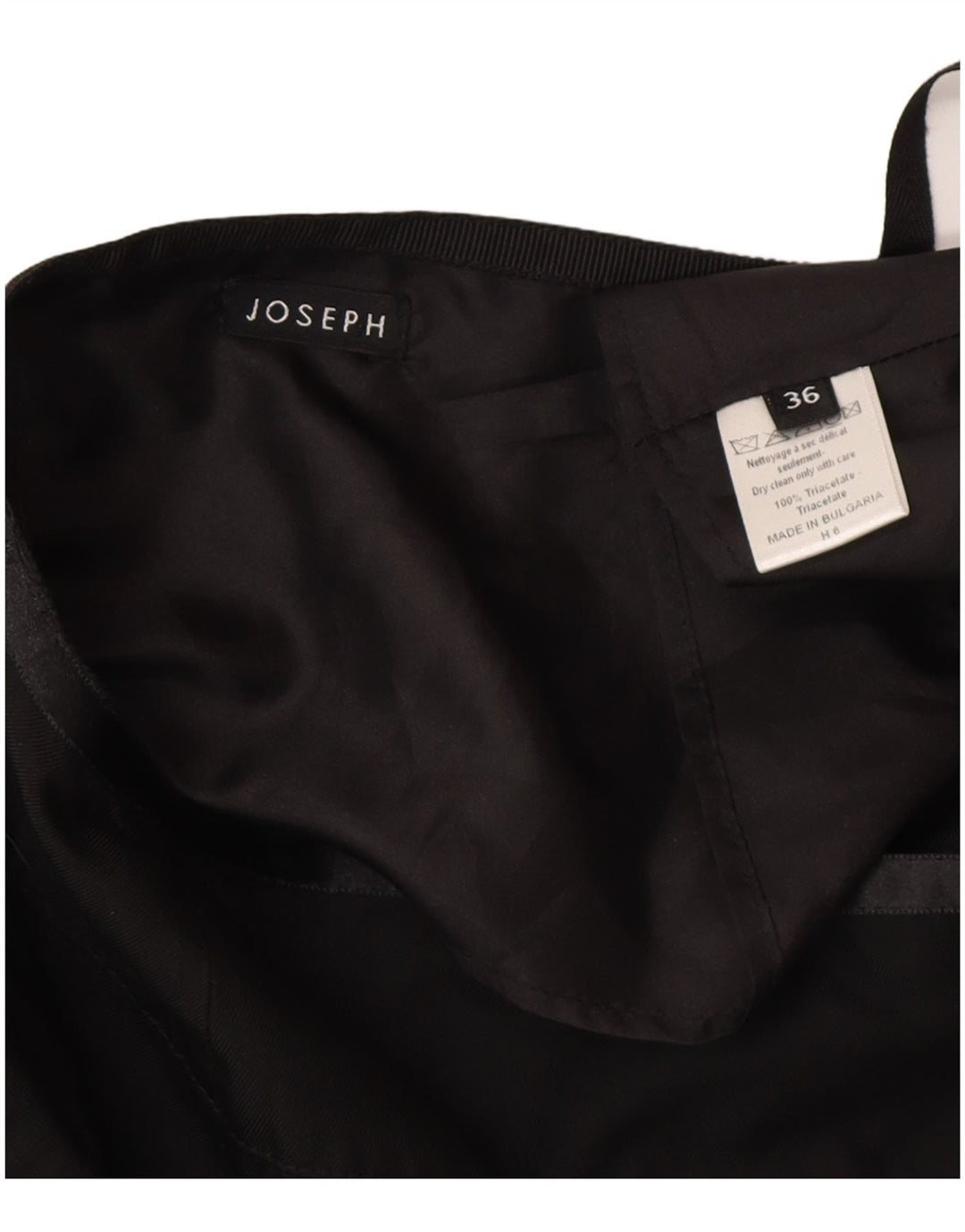 Gonna a portafoglio da donna JOSEPH EU 36 Small W26 Triacetato nero classico