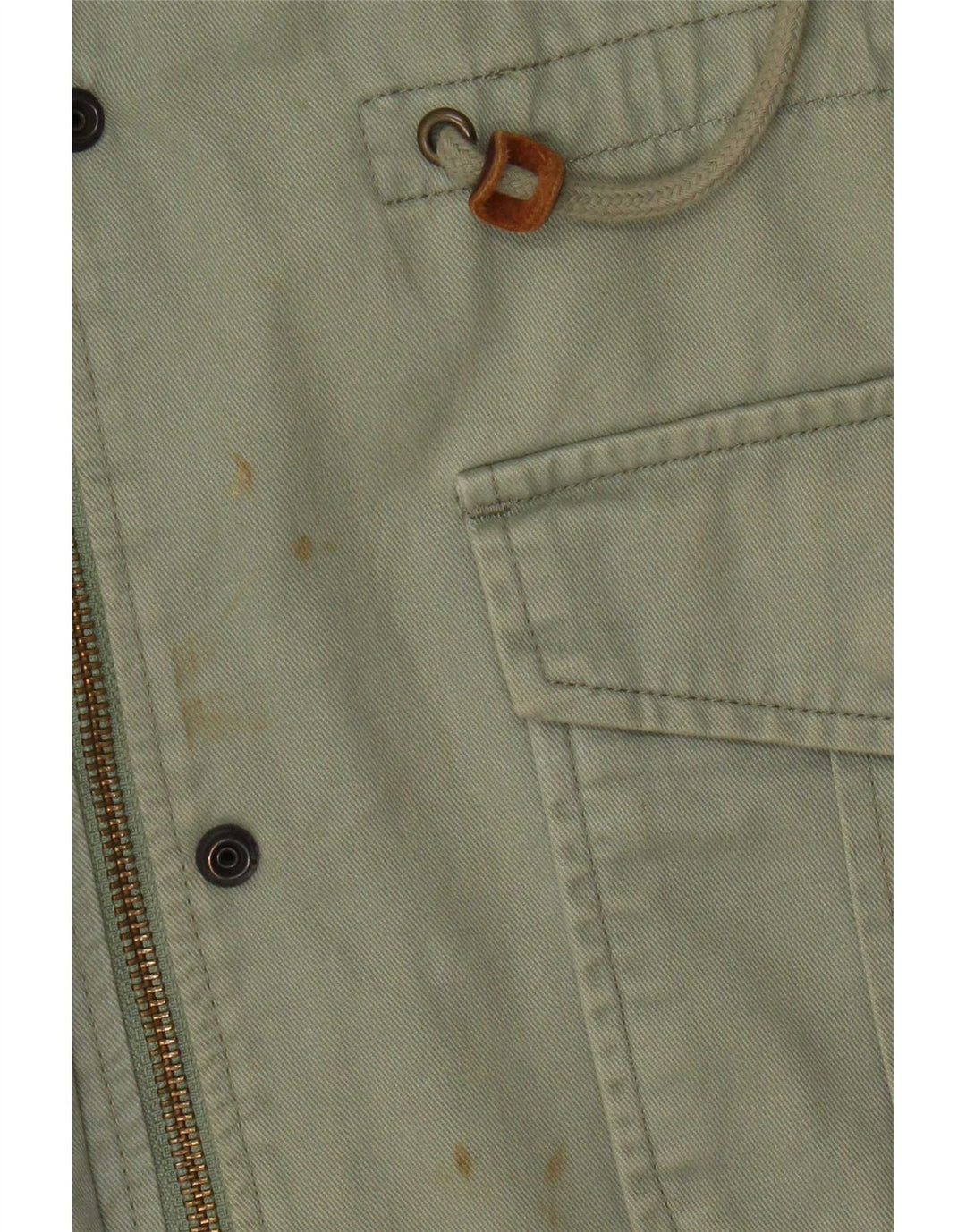 Giacca pratica con cappuccio da donna Levi's UK 10 piccola in cotone verde