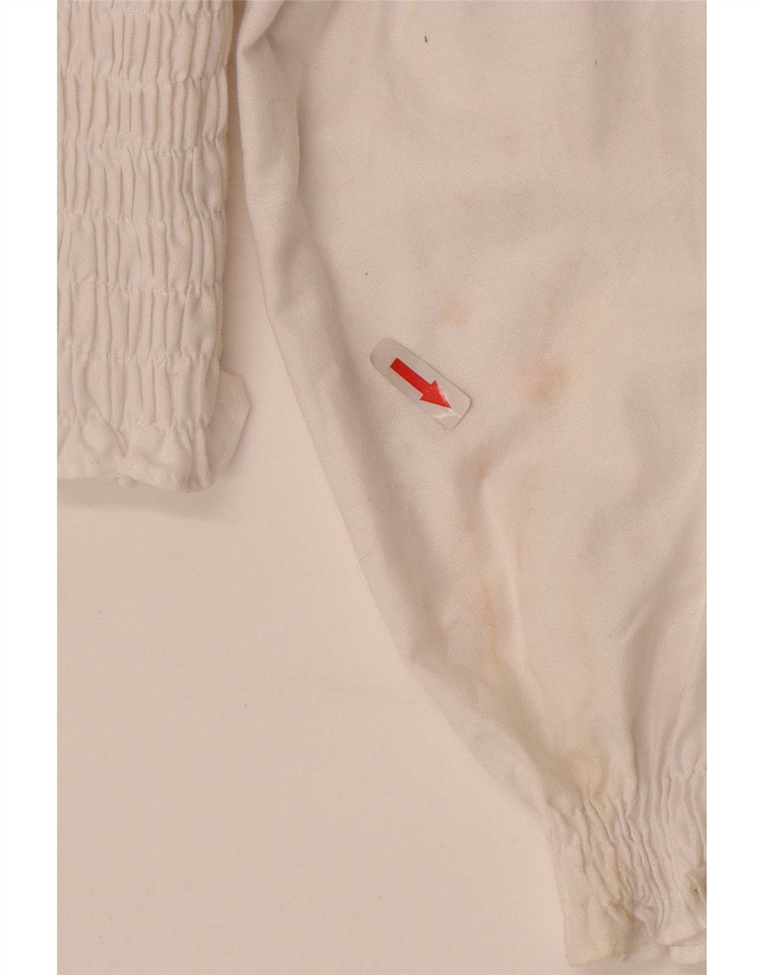 Top Zara da donna a maniche lunghe con spalle scoperte UK 12 bianco medio