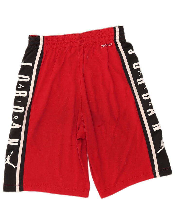 Pantaloncini sportivi JORDAN da ragazzo Dri Fit Graphic 13-14 anni XL rosso color block
