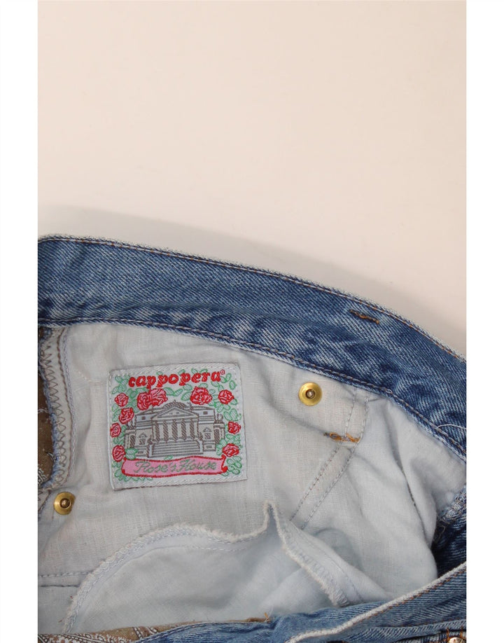 Jeans affusolati a vita alta da donna Cappopera W28 L29 Blu