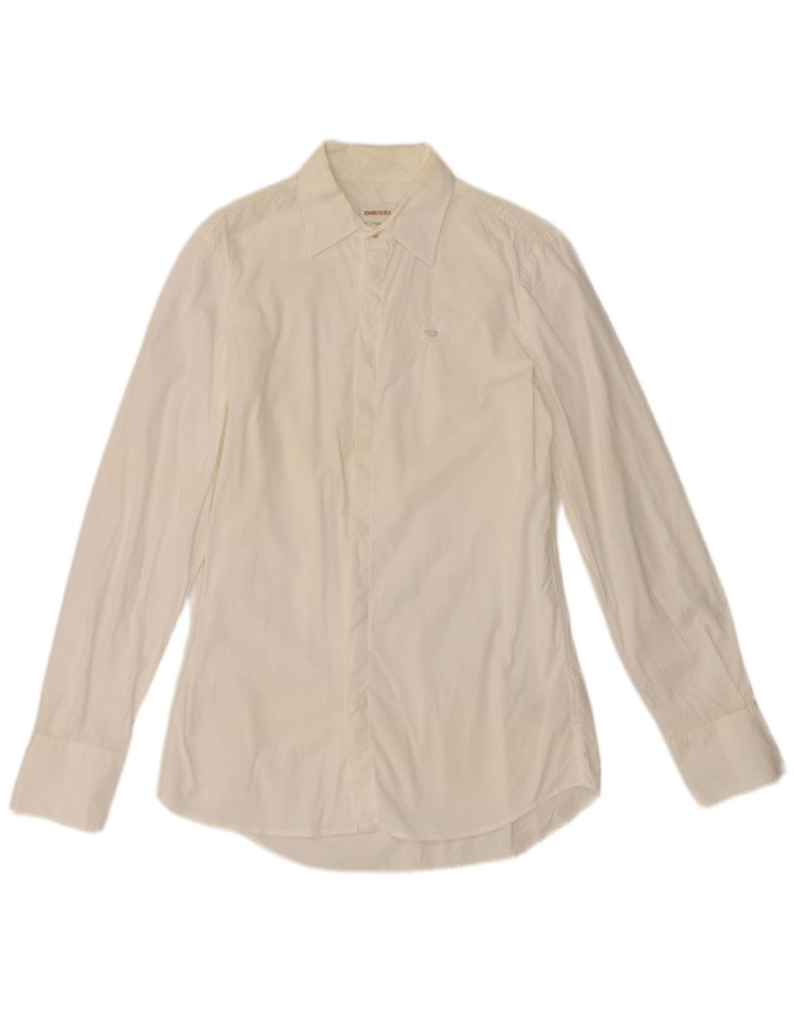 Camicia da uomo Diesel in cotone bianco medio