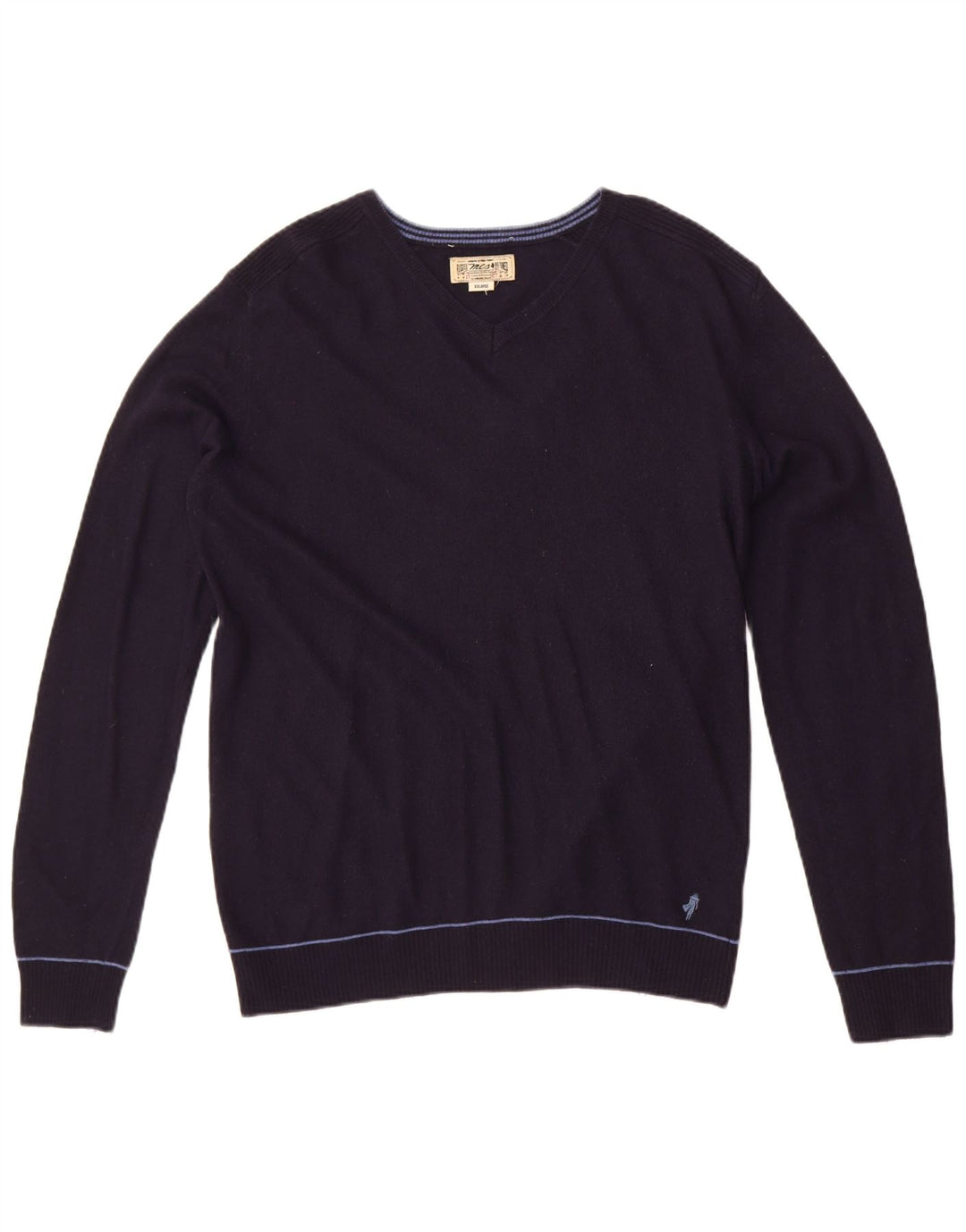Marlboro Classics Maglione da uomo con scollo a V 2XL Blu navy in poliammide