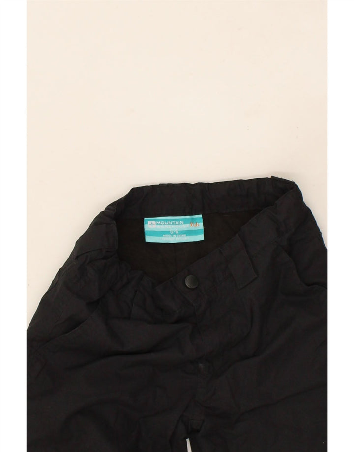 MOUNTAIN WAREHOUSE Boys Straight Cargo Trousers 5-6 Years W20 L8 Black Vintage Mountain Warehouse and Second-Hand Mountain Warehouse from Messina Hembry 