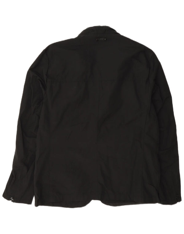 Giacca blazer da uomo a 3 bottoni Dkny UK 40 grande cotone nero