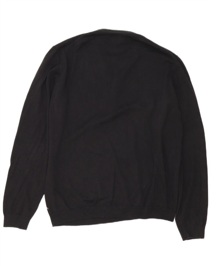 Maglione maglione da uomo con scollo a V Angelo Litrico XL Nero