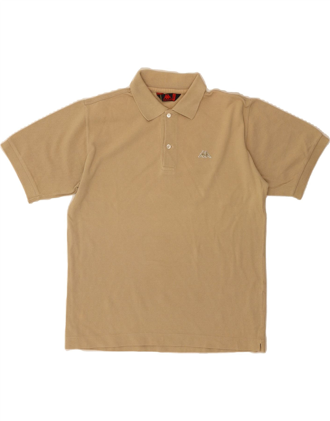 KAPPA Mens Polo Shirt Small Beige Cotton Vintage Kappa and Second-Hand Kappa from Messina Hembry 