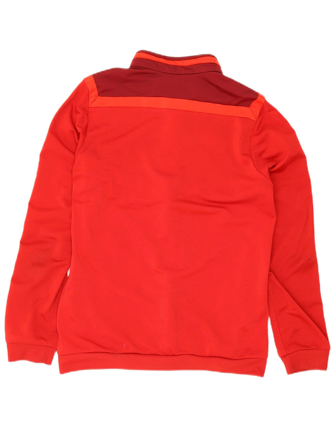 Giacca da tuta da ragazzo Adidas 11-12 anni in poliestere color block rosso