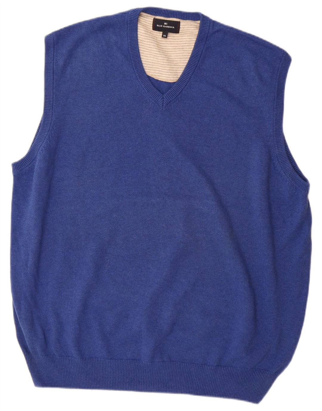 Canotta da uomo Marks & Spencer blu Harbour Vest 2XL cotone blu