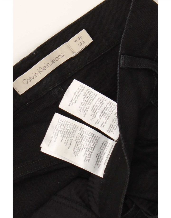 Jeans slim da uomo Calvin Klein W36 L32 cotone nero