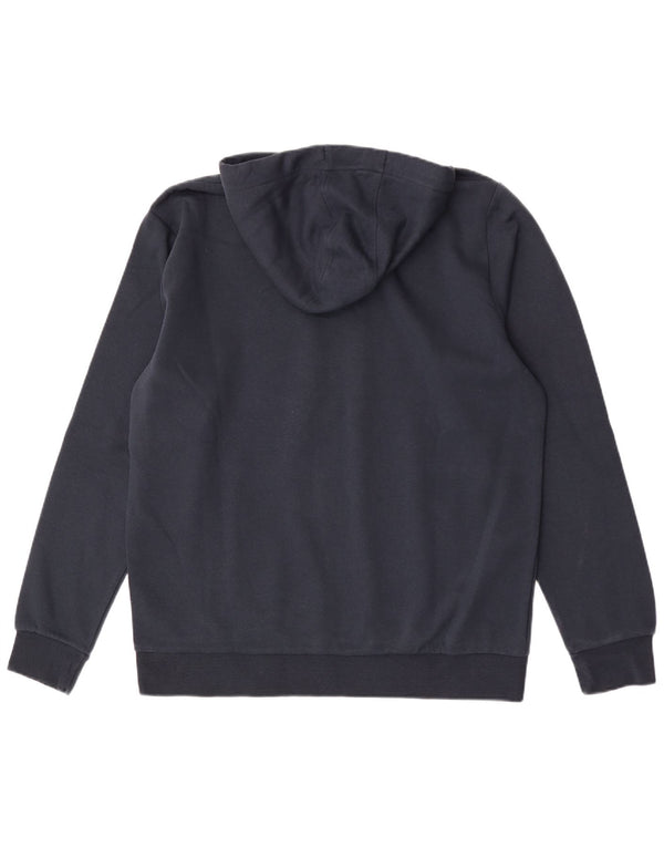Felpa con cappuccio grafica da uomo Kappa XL in cotone blu navy