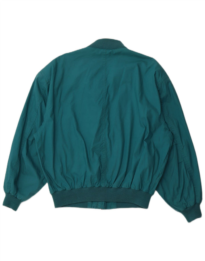 Giubbotto bomber vintage da uomo EU 48 cotone verde medio