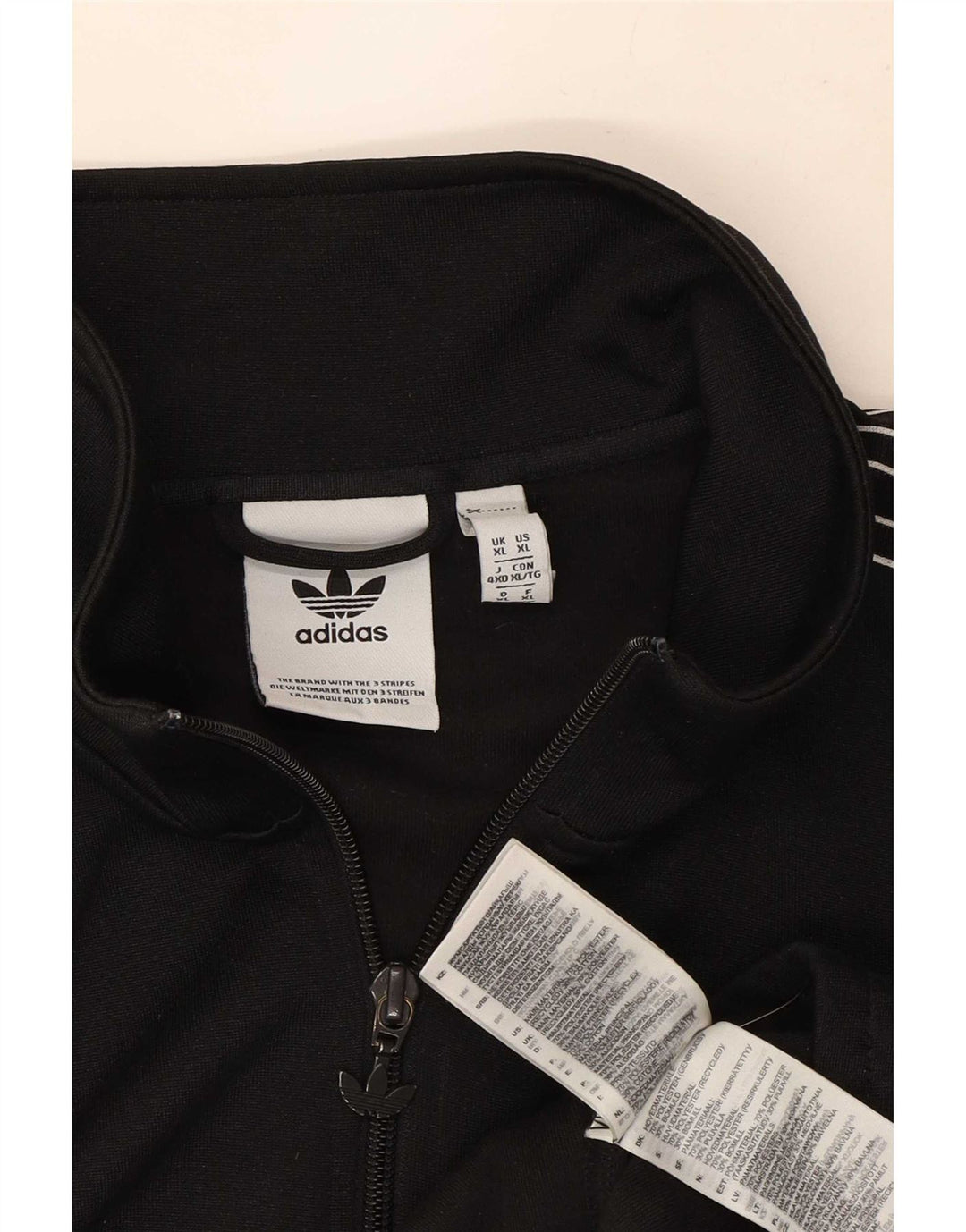 Giacca da ginnastica da uomo Adidas XL nera in poliestere