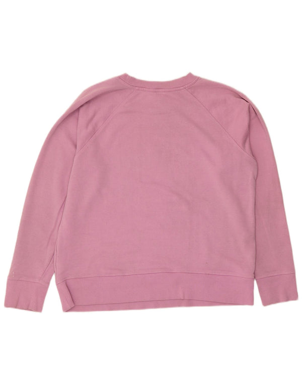 Dkny Donna Felpa con grafica New York Felpa UK 16 Grande Cotone Rosa