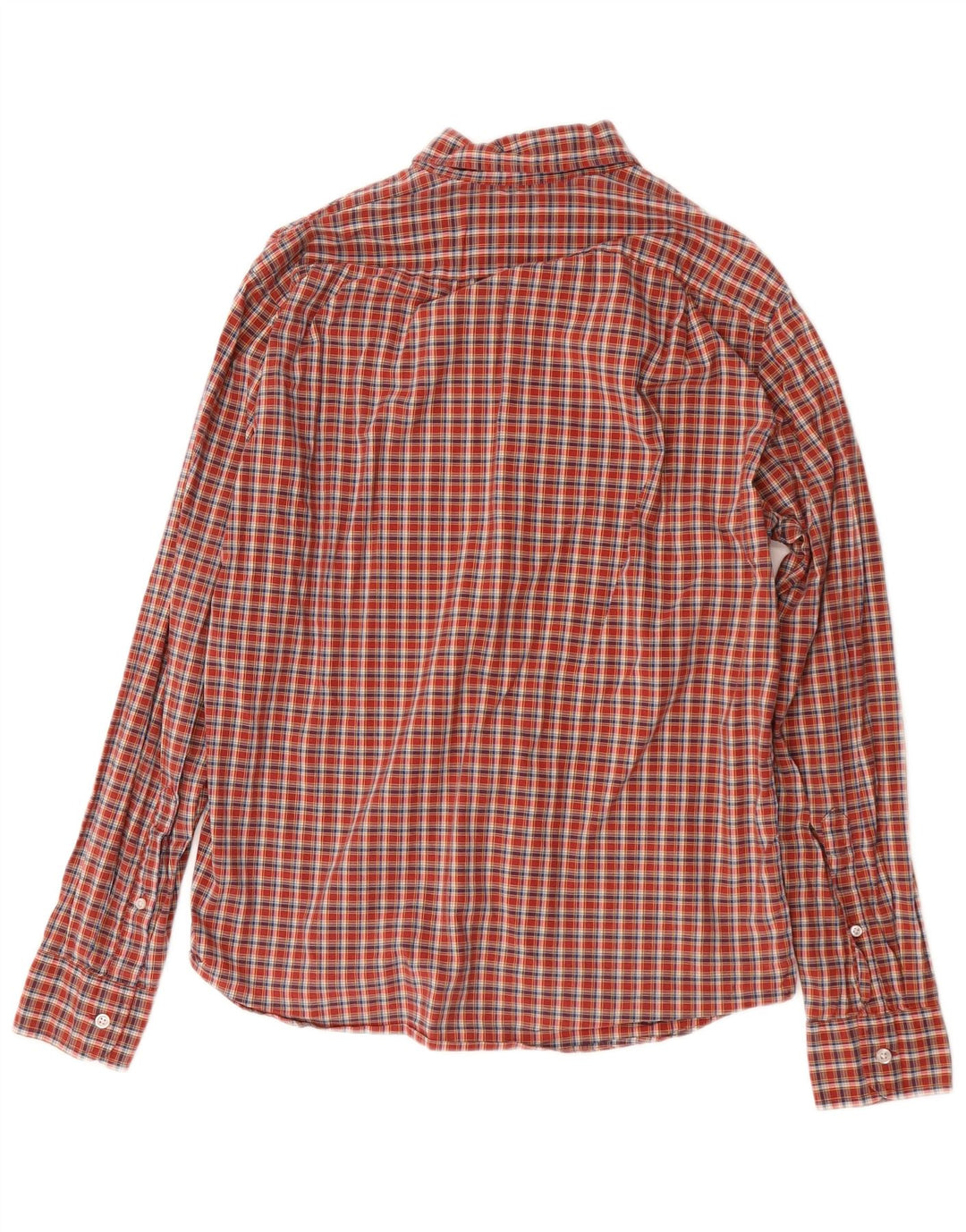 J. CREW Camicia slim fit da uomo in cotone a quadri rossi medi