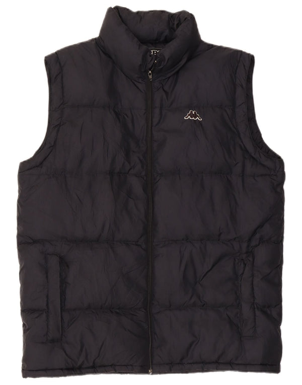 Gilet imbottito con cappuccio da uomo KAPPA UK 38 medio nylon nero