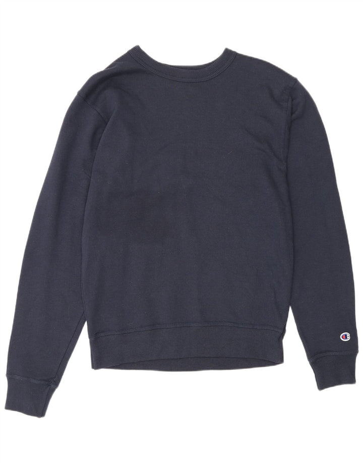 Felpa da uomo Champion Small in cotone blu navy