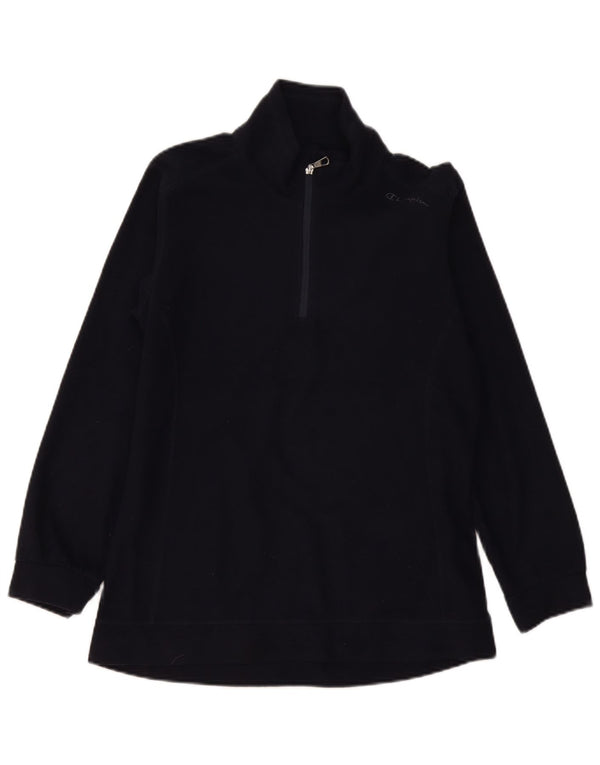 Maglione in pile da donna con collo e zip Champion UK 16 grande poliestere blu navy
