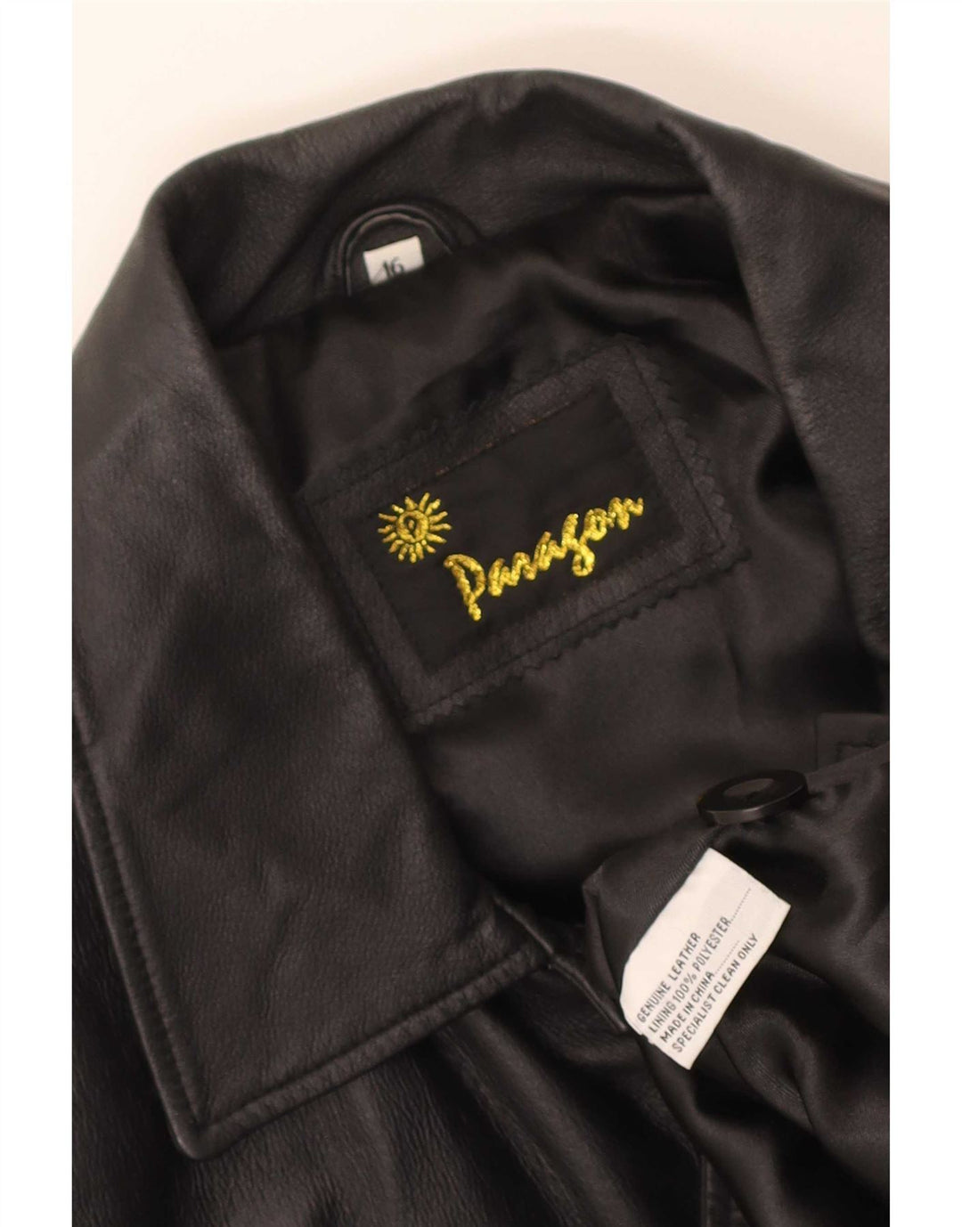 Giacca in pelle da uomo Paragon UK 16 Large Nera