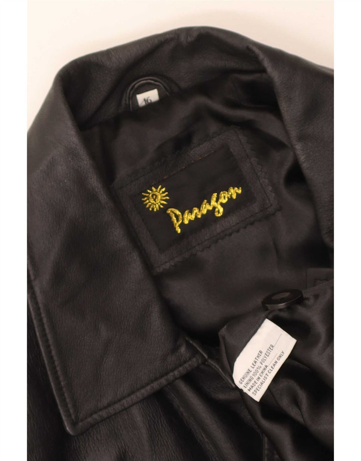 Giacca in pelle da uomo Paragon UK 16 Large Nera