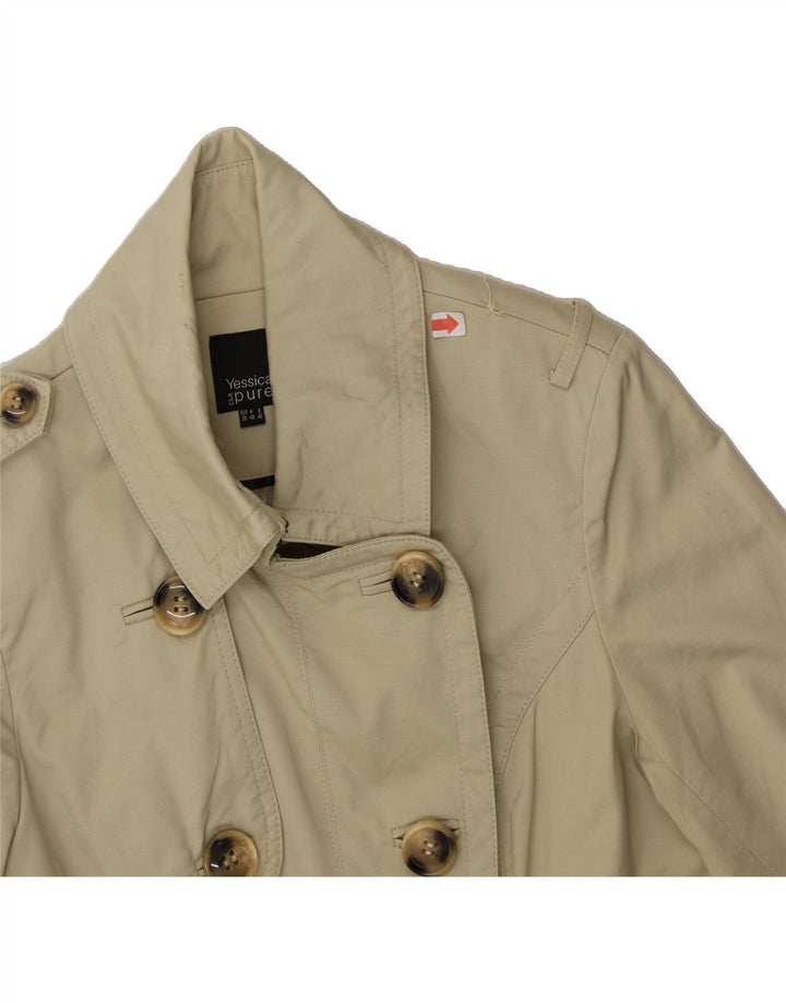 C&A Womens Trench Coat EU 38 Medium Beige Cotton Vintage C&A and Second-Hand C&A from Messina Hembry 